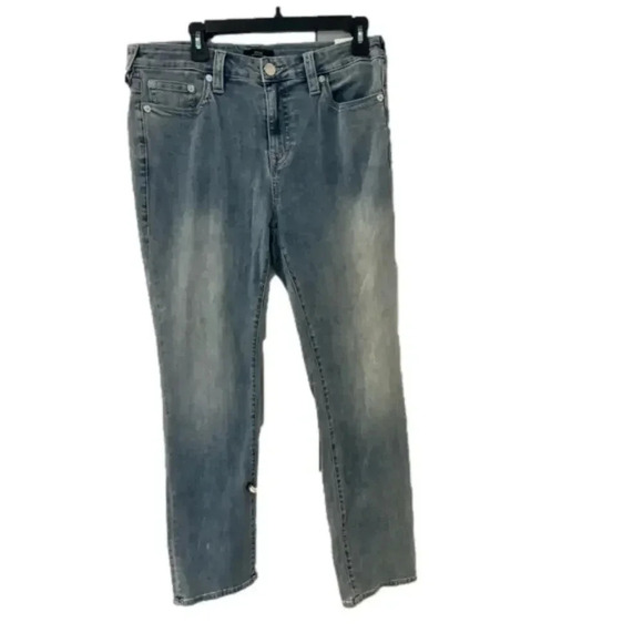 True Religion Originals Women’s Jeans Billie Mid Rise Straight Size 33 NWT - Picture 1 of 16